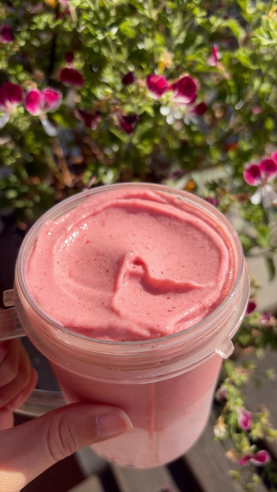 Gelato fragola e banana