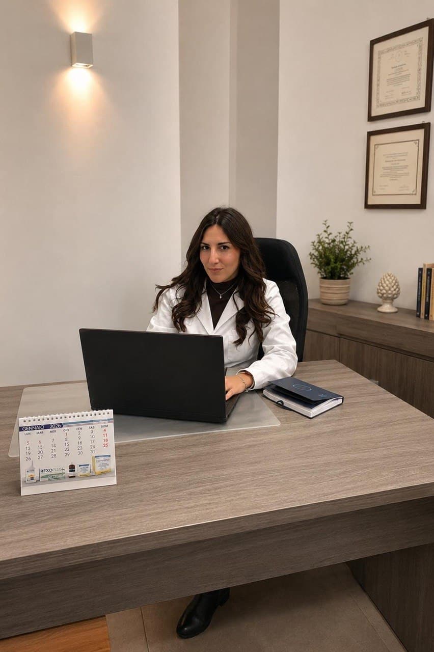 Dott.ssa Federica Mariapia Anastasi nel suo studio